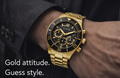 Guess GW0488G2 Reloj Hombre Gold Cronógrafo